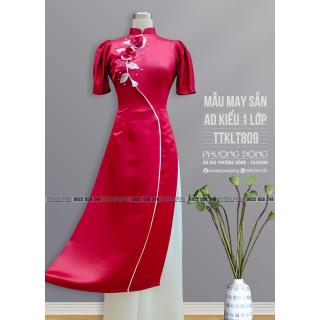 Áo Dài Phom Trẻ Vải Tafta TTKLT809